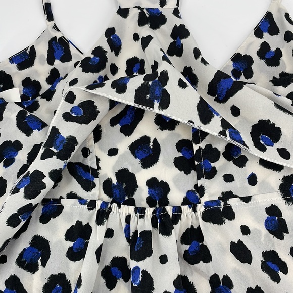 Bar lll St. Barths Leopard Animal Print Flowy Cut Out Tank Top Women's XS - Picture 6 of 10